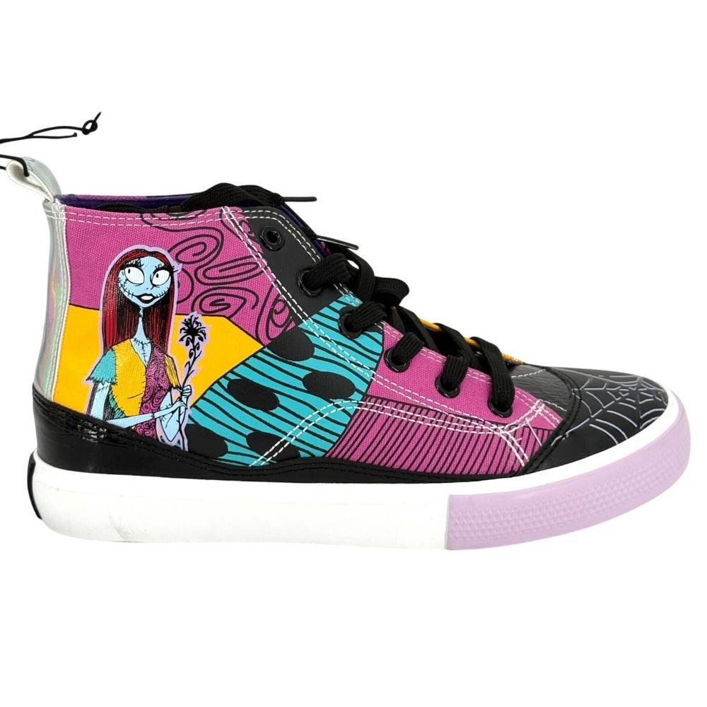 Disney The Nightmare Before Christmas Women's Black Purple High-Top Sneakers 6.5